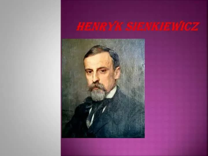 Henryk Sienkiewicz autor W pustyni i w puszczy biografia i ciekawostki